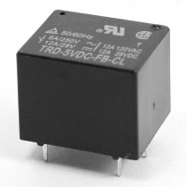 DC 5V Coil Voltage 5 Pin 1NO 1NC PCB Board Plug In Power Relay