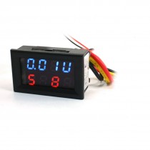 Red Blue LED Digital Display Voltmeter Ammeter DC 0-100V 100A/75mV 5Wire