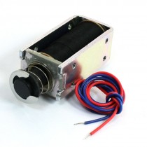 0.7lb Spring Plunger Push Pull Linear Electromagnet Solenoid DC 24V 0.34A