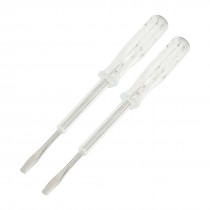 2 Pcs AC100-500V Voltage Tester Pen Slotted Screwdriver
