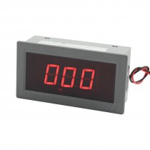 AC 75-300V Red LED Display Voltmeter Digital Panel Voltage Meter Gray