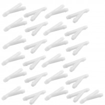 25Pcs 4mm Inner Diameter Y Type PP-R Pipe Connector Fittings White