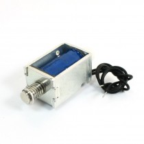 0.3lb Spring Plunger Pull Linear Electromagnet Solenoid DC 24V 0.4A