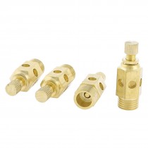 4 Pcs Air Pneumatic 12 5mm Thread Reduce Noise Exhaust Silencer Throttle Valve
