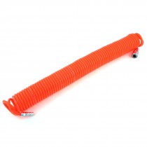 15M Length 8mm x 5mm Polyurethane PU Recoil Air Compressor Hose Tube Orange Red