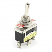 Panel Mount 3 Terminals SPDT ON-ON Toggle Switch Black 380V 15A