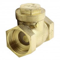 Brass Tone 30mm Female Threaded Plumbing Water Heater Check Valve