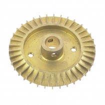 Water Pump Part Two Sides Gold Tone Brass Impeller 70mm Diameter