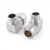 2 Pcs 1 4" PT Male to 10mm Swivel Elbow Quick Coupler Air Connector Fitting