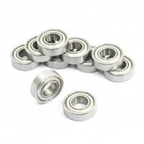 10 Pcs 699ZZ 9mm x 20mm x 6mm One Row Sealed Deep Groove Ball Bearings