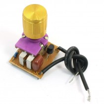 Table Lamp Full Range Dimmer Gold Tone Rotary Switch 2 Wire Connector