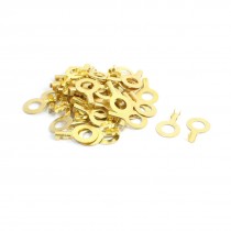 50 Pcs Quick Disconnects Non-insulated Ring Terminal Lug Connector 8.2mm