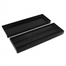 Black Plastic Microscope Glass Slide Case Box Holder for 10 Slides