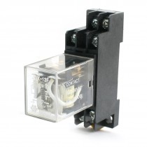 DC 12V Coils 2P2T 8Pin Motor Control Electromagnetic Power Relay w Socket