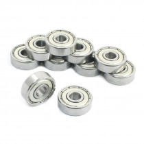 10 Pcs 606ZZ 6x17x6mm Sealed Miniature Deep Groove Radial Ball Bearings