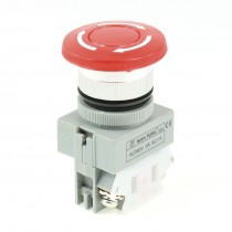 AC 380V 3A SPST Latching Red Mushroom Head Emergency Stop Push Button Switch