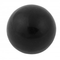 Black Plastic 9mm Thread Diameter Round Ball Handle Knob