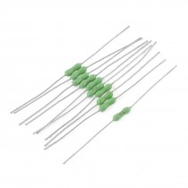 Electric Spare Part 4A 125V Green Silver Tone F Metal Film Resistor Fuse