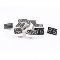 10 Pcs Red LED 10 Pin DIP 2Bit 2-Digit Common Anode Digital Tube 0.56"