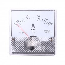 White Clear Tuning Analog AC 0-100A Current Panel Meter Gauge