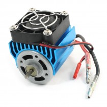 7.2-16VDC 32000RPM 2 Pins Machine Motor w Cooling Fan w Heat Sink
