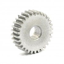 10mm x 32mm x 10mm M1 30 Teeth Helical Straight Steel Gear Wheel Gray