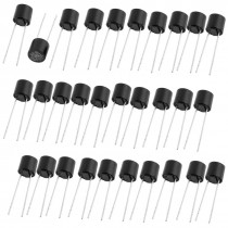 30Pcs 8x8mm Cylinder Shaped Slow Blow Type DIP Micro Fuses 250V 3.15A