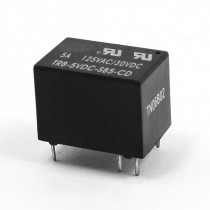 Black Housing 5V DC SPDT PCB Board Electronic Power Relay 6 Pins