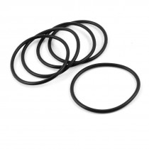 5 Pcs 65mm x 58mm x 3.5mm Rubber Oil Sealing O Rings for Mechanical