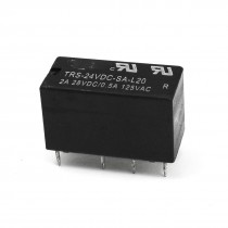 Black DIY PCB Board DC 24V Coil DPDT General Purpose Power Relay