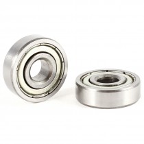 2pcs 6200ZZ Shielded Single Row Deep Groove Ball Bearing 9 x 10 x 30mm