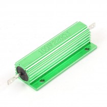Chassis Mounted Green Aluminum Shell Wirewound Resistors 100W 220 Ohm