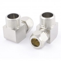 2 Pcs 3 8" PT Male to 10mm Swivel Elbow Quick Coupler Air Connector Fitting