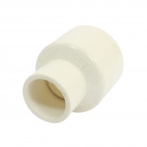 Slip x Slip White PVC Water Pipe Straight Connector Coupler 40 x 25mm
