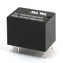 DC 12V Coil Volt 6 Pin Single Pole Double Throw Plug-In Power Relay