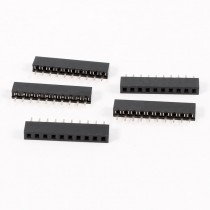 5pcs Straight Single Row 2mm Pitch 10 Pins Connector Female Header