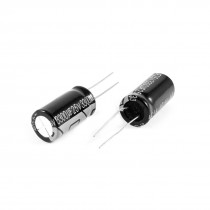 2 Pcs 3300uF 25V 105C Radial Electrolytic Capacitors Black 25x13mm
