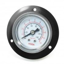 Black Hand 40mm Dia Round Dial Arabic Number Air Water Pressure Gauge