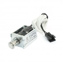 DC15V 0.26A Open Frame Solenoid Electromagnet 2mm 500g 6mm 100g w Spring Plunger