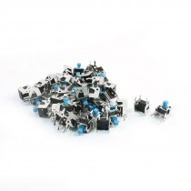 40PCS 11 x 7 x 10mm DIP Through Hole Push Button Momentary Tact Switch