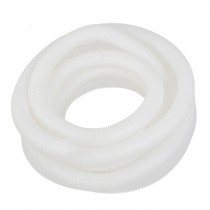 6.5Meters 25mm Dia White Plastic Flame Retardant Corrugated Hose