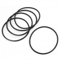 5pcs Metric 125mm OD 5mm Thickness Industrial Rubber O Ring Seal Black