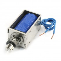 Spring Loaded Linear Motion Solenoid Electromagnet 10mm 42N DC 24V 450mA