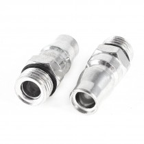 2pcs 1 4PT Male Thread Diameter Air Quick Coupler Connector Fitting
