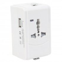 UK US EU Plug Worldwide Adapter USB Charger Universal Converter AC 100V-240V
