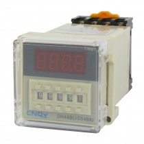 DH48S-1Z Power on Time Delay Relay 8-Pin SPST 0.01S-9999H AC 110V w Socket