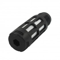 1/4" PT Male Thread Cylinder Pneumatic Silencer Muffler Noise Deadener