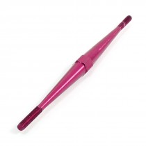 Purple Aluminium Adjustable Push Rod Two Ends 3mm Dia Thread 90mm Long