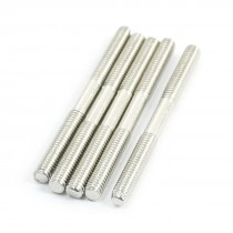 5pcs 30mm x 2.5mm Steel Double Thread End Tight Adjustable Push Rod