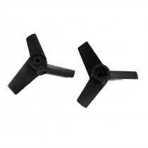 2pcs 12mm Hub Thick Plastic 3 Blades Ducted Fan Reverse Propellers 2.17"